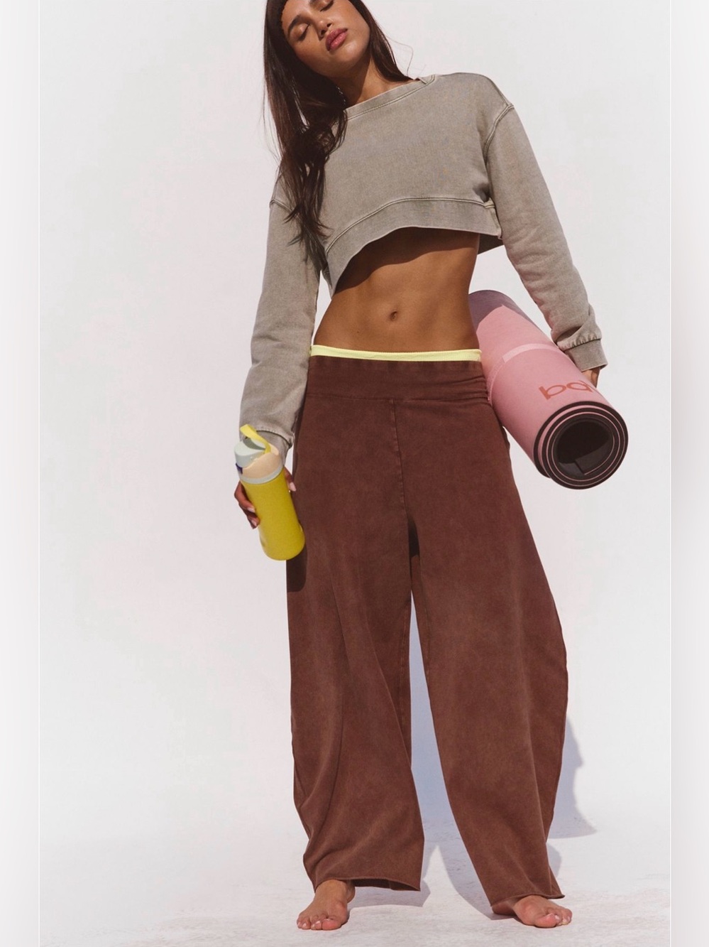 Free People, Hot shot easy Pants, Cocoa